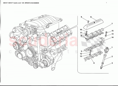 Part Diagram for Maserati 578982000