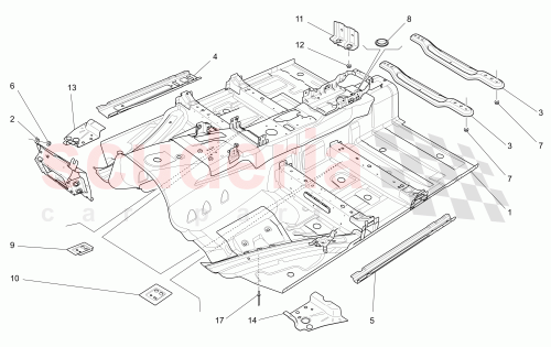Part Diagram for Maserati 673001721