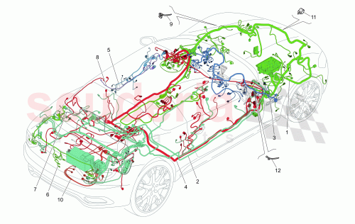 Part Diagram for Maserati 237503