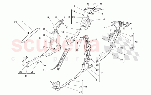 Part Diagram for Maserati 670017412