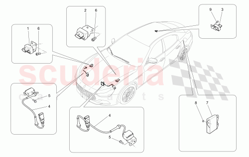 Part Diagram for Maserati 670009867