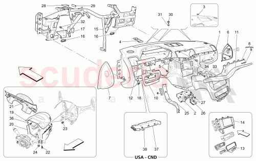 Part Diagram for Maserati 68989832