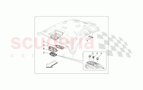 Part Diagram for Maserati 80516531