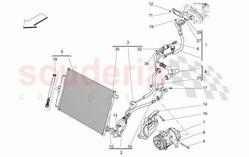 Part Diagram for Maserati 46328715