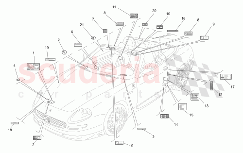 Part Diagram for Maserati 210583