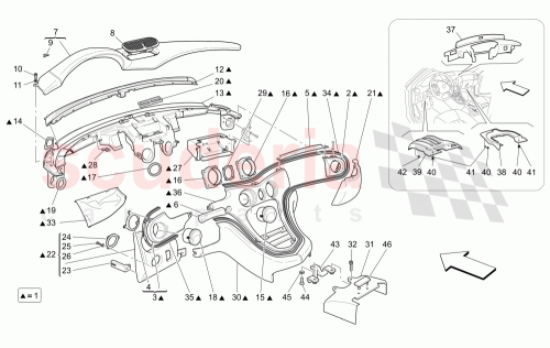 Part Diagram for Maserati 68751810