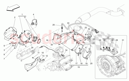 Part Diagram for Maserati 46328330