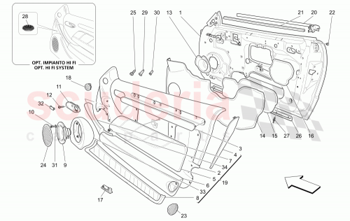 Part Diagram for Maserati 68372002