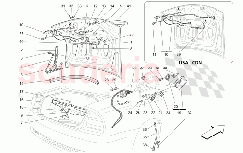 Part Diagram for Maserati 384700118