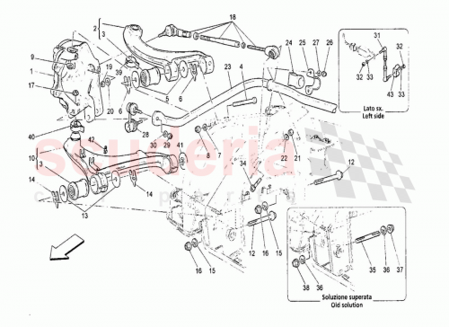 Part Diagram for Maserati 260766