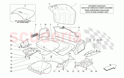 Part Diagram for Maserati 67673500
