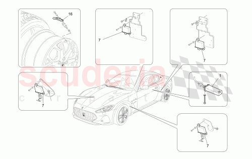 Part Diagram for Maserati 342123