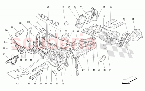 Part Diagram for Maserati 670004556