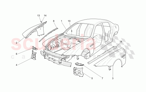 Part Diagram for Maserati 188232