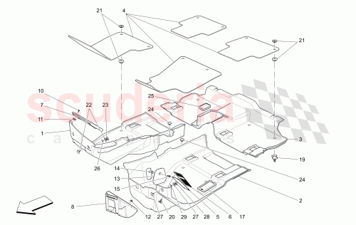 Part Diagram for Maserati 673007277