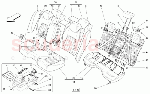 Part Diagram for Maserati 673006894