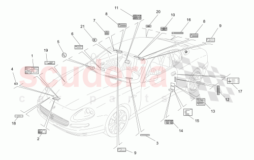 Part Diagram for Maserati 370008995