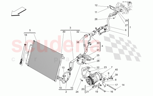 Part Diagram for Maserati 11186374