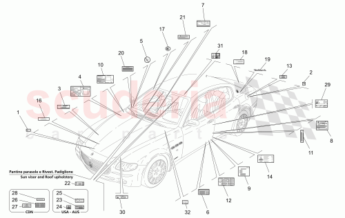 Part Diagram for Maserati 222616