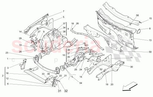 Part Diagram for Maserati 673005662