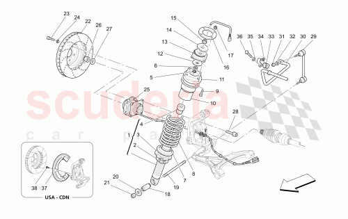 Part Diagram for Maserati 84653800