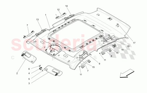 Part Diagram for Maserati 670033837