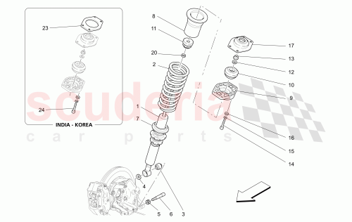 Part Diagram for Maserati 263108