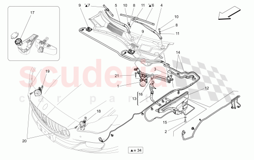Part Diagram for Maserati 670013461