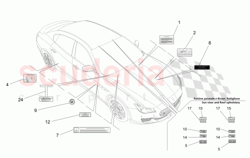 Part Diagram for Maserati 670038723