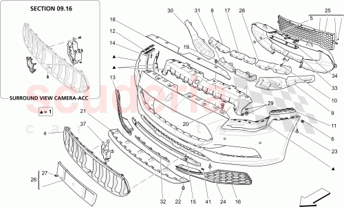 Part Diagram for Maserati 673006997