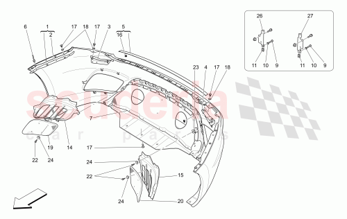 Part Diagram for Maserati 89178000