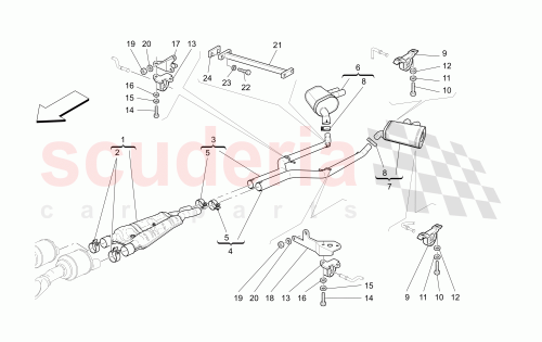 Part Diagram for Maserati 187774