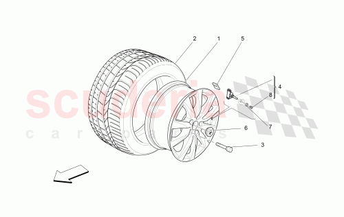 Part Diagram for Maserati 980161085
