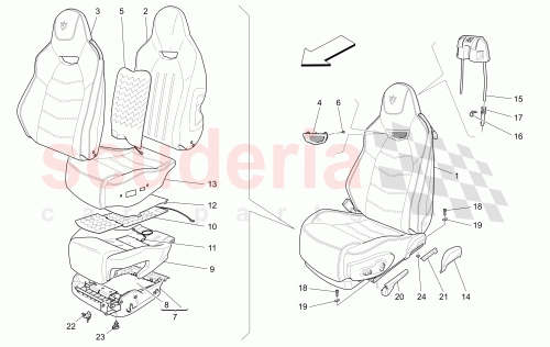 Part Diagram for Maserati 955843300