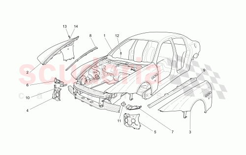 Part Diagram for Maserati 81253200