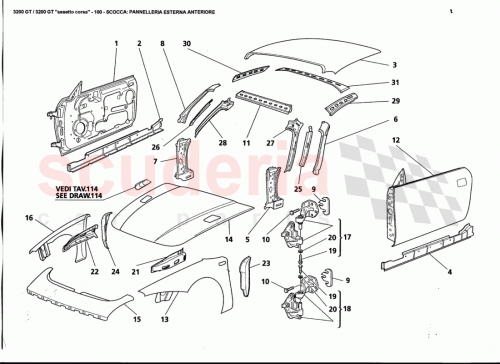 Part Diagram for Maserati 382500119