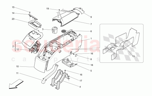 Part Diagram for Maserati 673000764