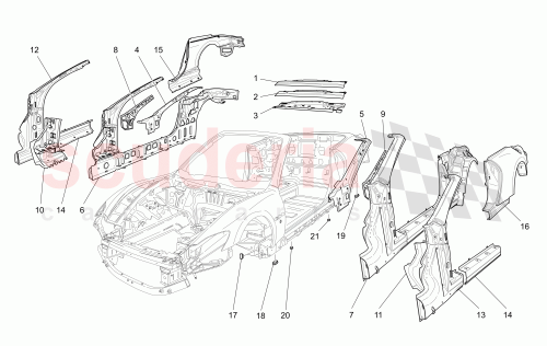 Part Diagram for Maserati 82045100