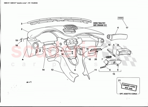 Part Diagram for Maserati 9810005