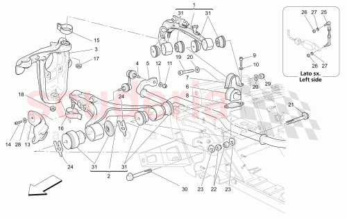Part Diagram for Maserati 255210