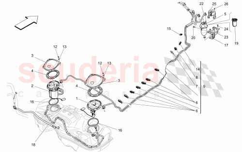Part Diagram for Maserati 670033278