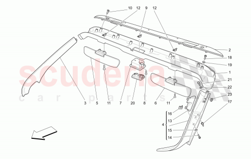 Part Diagram for Maserati 66777112