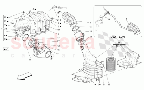 Part Diagram for Maserati 231624