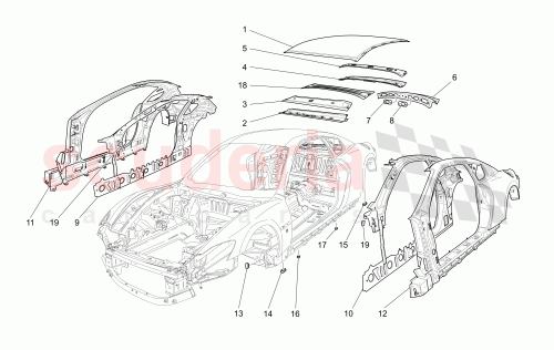 Part Diagram for Maserati 87438400