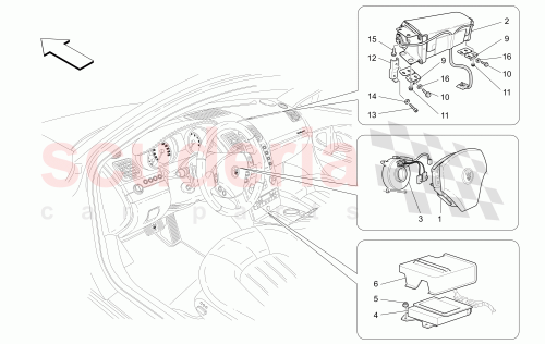 Part Diagram for Maserati 83490600