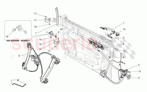 Part Diagram for Maserati 670038407
