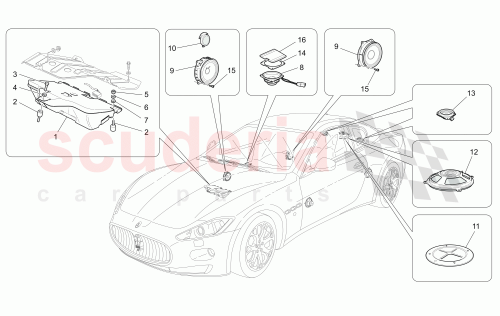 Part Diagram for Maserati 50500509