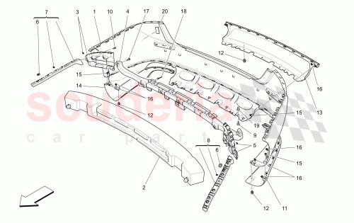 Part Diagram for Maserati 670004463