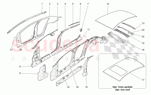 Part Diagram for Maserati 673005714