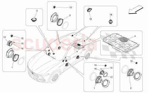 Part Diagram for Maserati 673005980